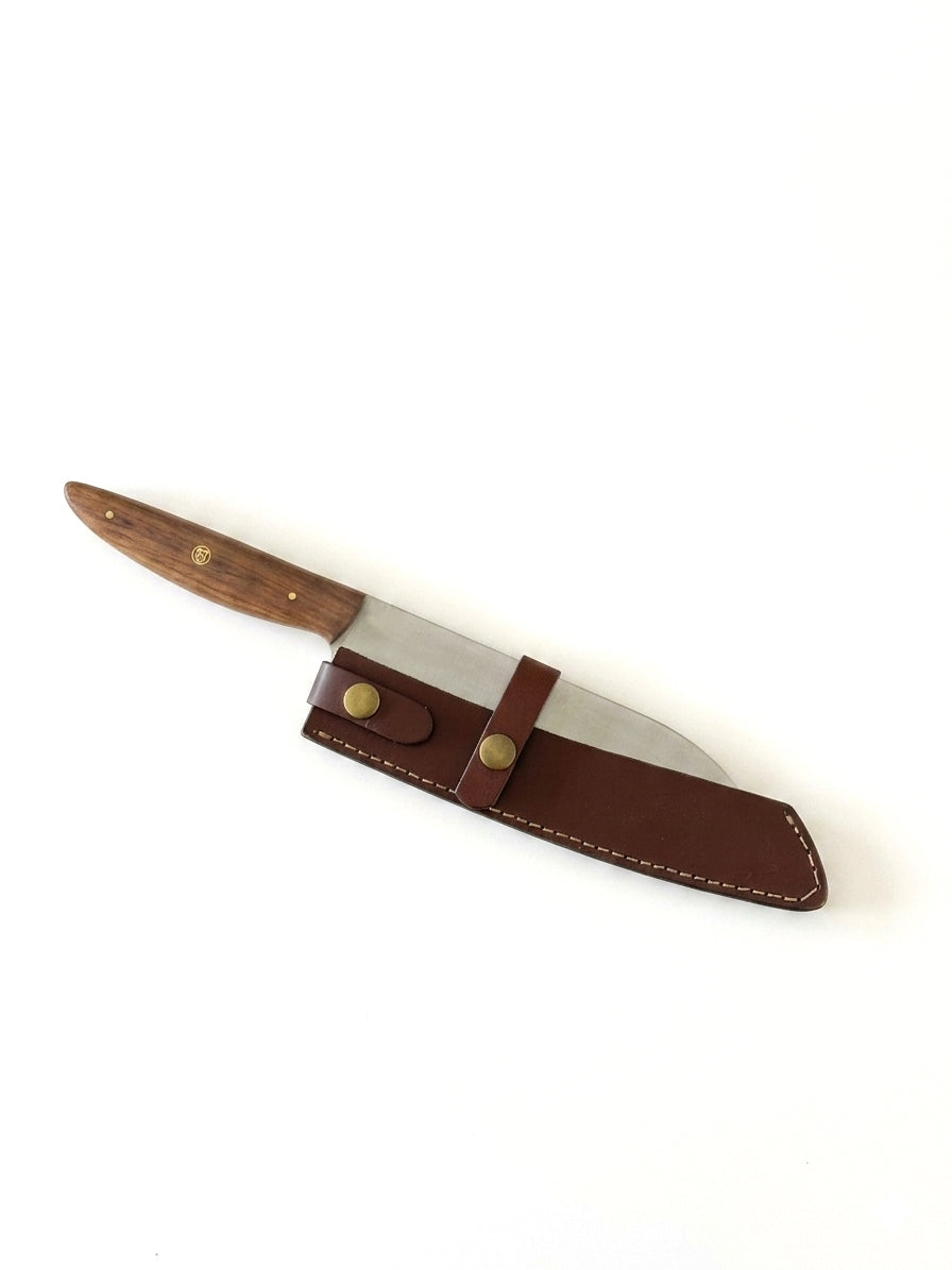 Handgefertigtes Santoku – Böhler N690 Stahl | Nussholz & Ahorn