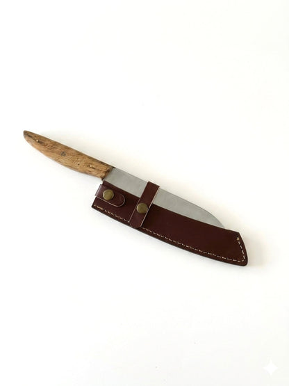 Handgefertigtes Santoku – Böhler N690 Stahl | Nussholz & Ahorn