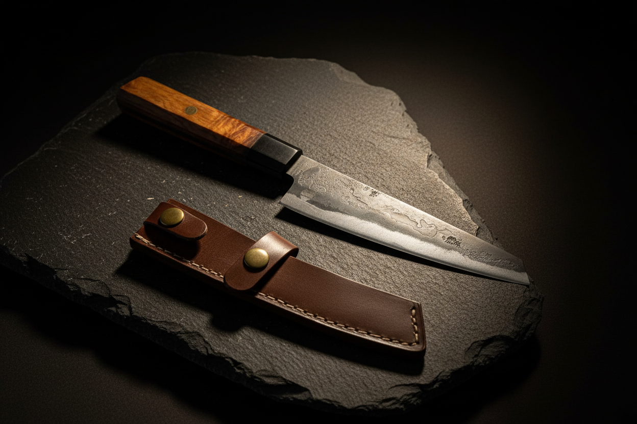 Messer mit Lederscheide