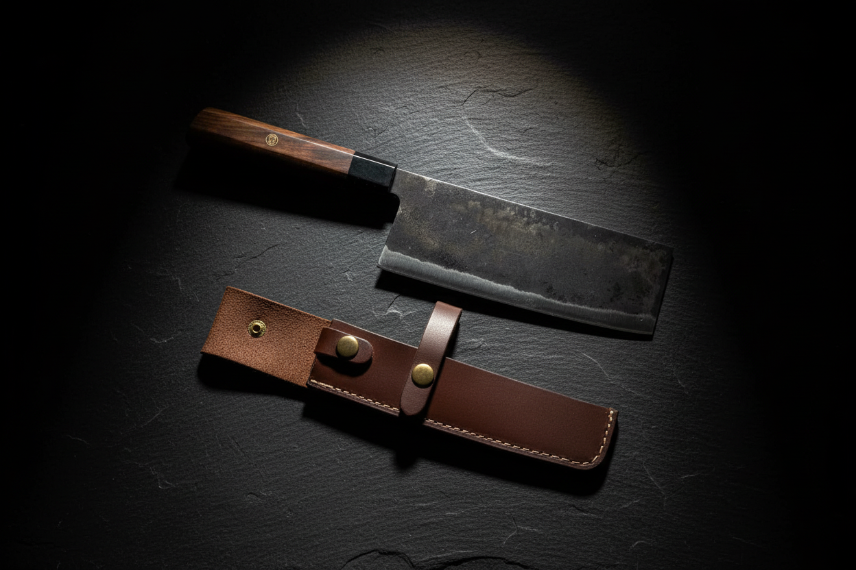 Messer mit Lederscheide