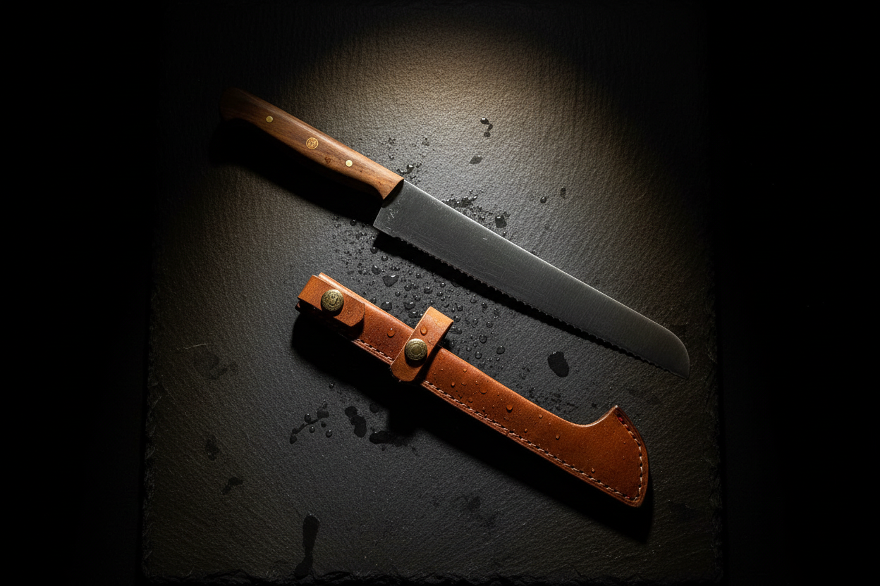Messer mit Lederscheide